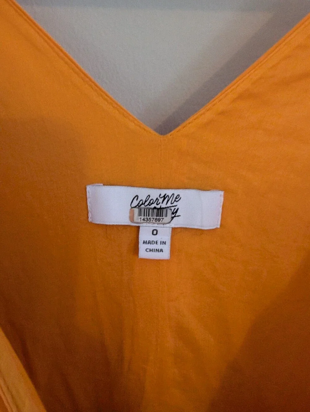 Color Me Courtney Louise Orange Colorblock Maxi Dress Size 0 - Picture 6 of 8